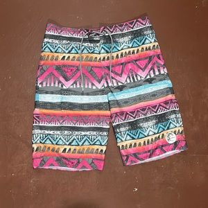 Multicolor O’Neill board shorts size 29 EUC